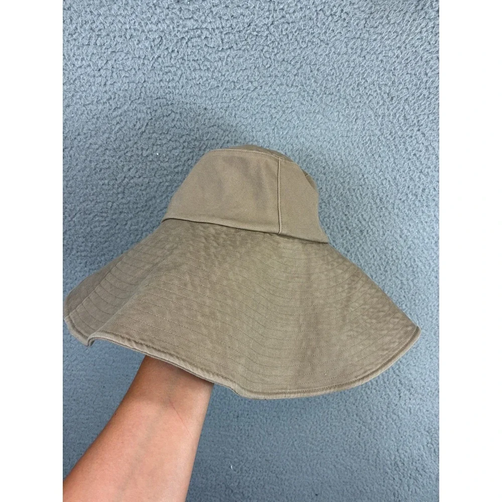 Uniqlo C UV Protection Wide Brim Sun Hat Womens OSFA Beige Beach Minimalist